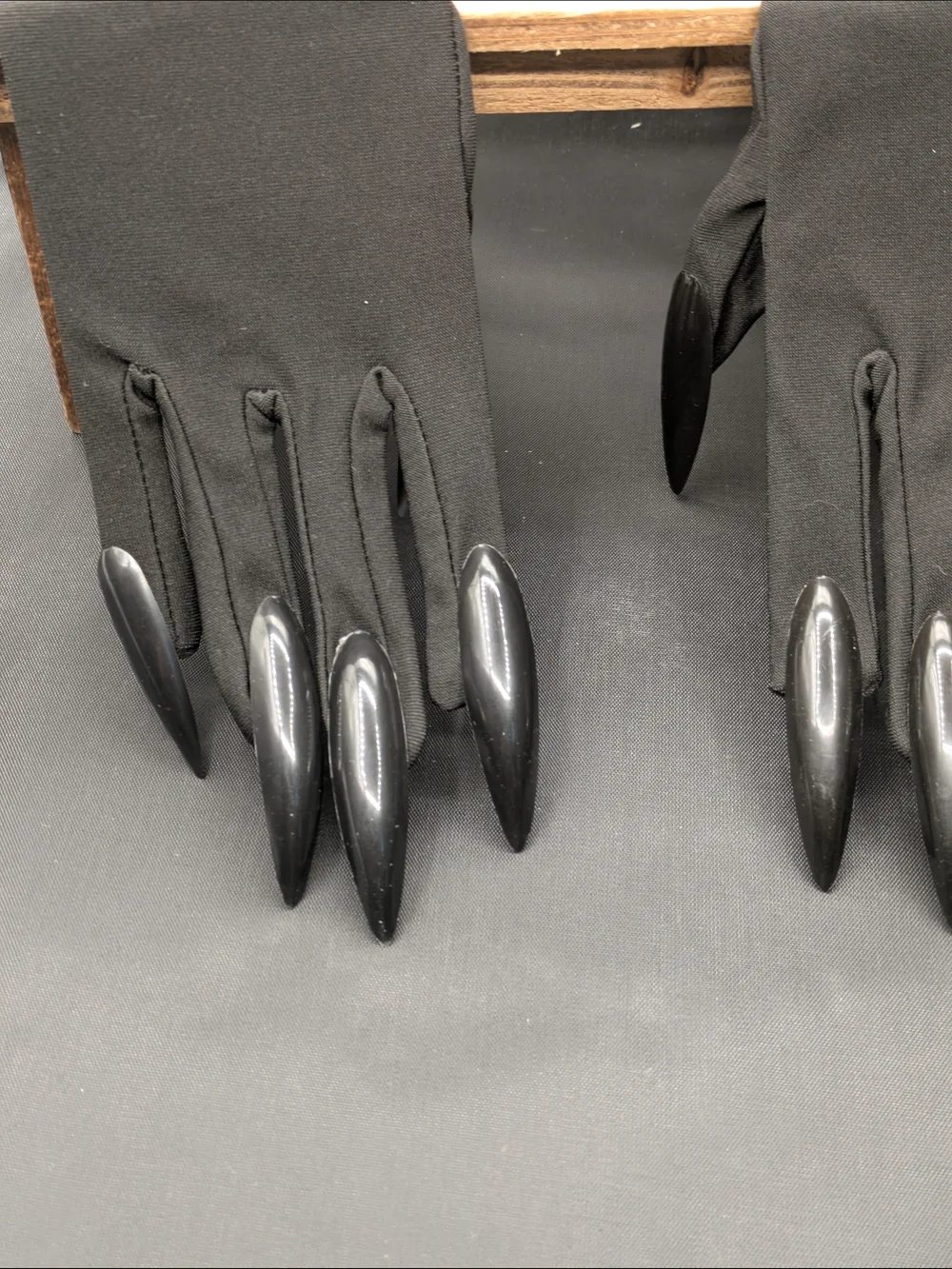 KBW Black Long Gloves with Nails Halloween Costumes